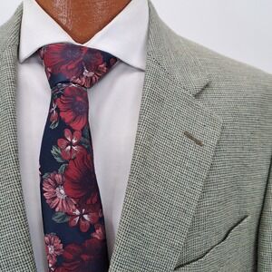 ORVIS 46R Beige Tweed Blazer Jacket Mens 2 Button Sport Coat Marled Speckled